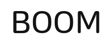 효과음 BOOM